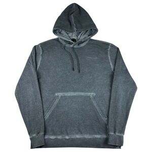 Oakley Washed Gray Hoodie Men's Large Pullover Regular Fit Sweatshirt Casual